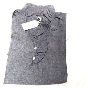 Mud pie Chambray longsleeve shirt (size 6)